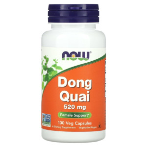 NOW, DONG QUAI, 520 мг, 100 капс (50 порций)