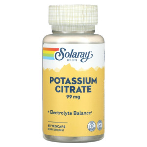 Solaray, Potassium Citrate 99 мг, 60 капс (60 порций)