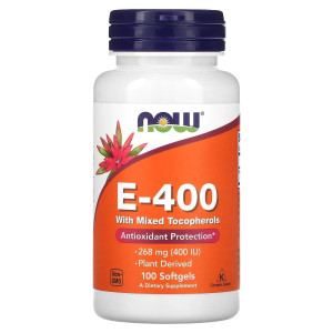 NOW, E-400 Mixed Tocopherols