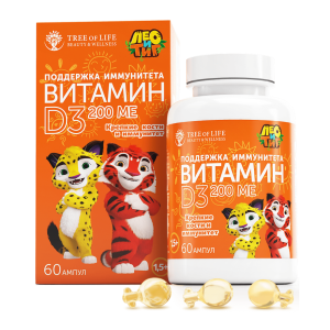 TREE OF LIFE, D3 Baby 200 МЕ, 60 шт (60 порций)