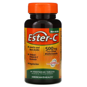 American Health, Ester C500, 90 табл (45 порций)