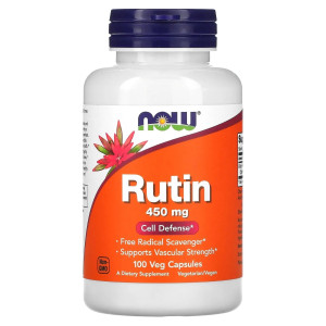 NOW, Rutin 450 мг, 100 капс (100 порций)