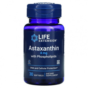 Life Extension, Astaxanthin with Phospholipids, 4 мг, 30 капс (30 порций)