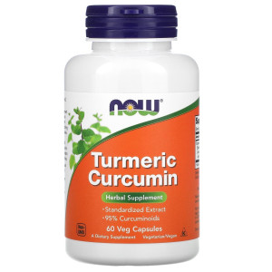 NOW, Turmeric Curcumin, 665 мг, 60 капс (60 порций)