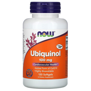 NOW, Ubiquinol, 100 мг