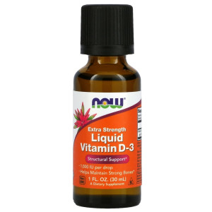 NOW, Liquid Vitamin D3 1000 IU, 30 ΠΌΠ» (750 ΠΏΠΎΡΡΠΈΠΉ)