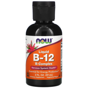 NOW, B-12, Liquid B-Complex, 59 мл (59 порций)