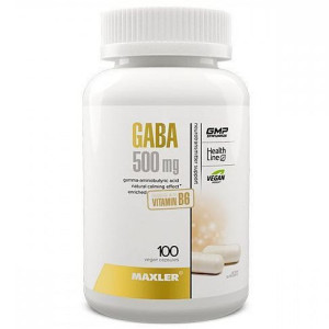 MAXLER, GABA, 500 мг, 100 капс (100 порций)