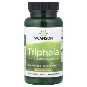 Swanson, Triphala with Amla, Behada & Harada 500 мг, 100 капс (50 порций)